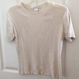 FINAL MARKDOWN Ladies casual corner silk tee large
